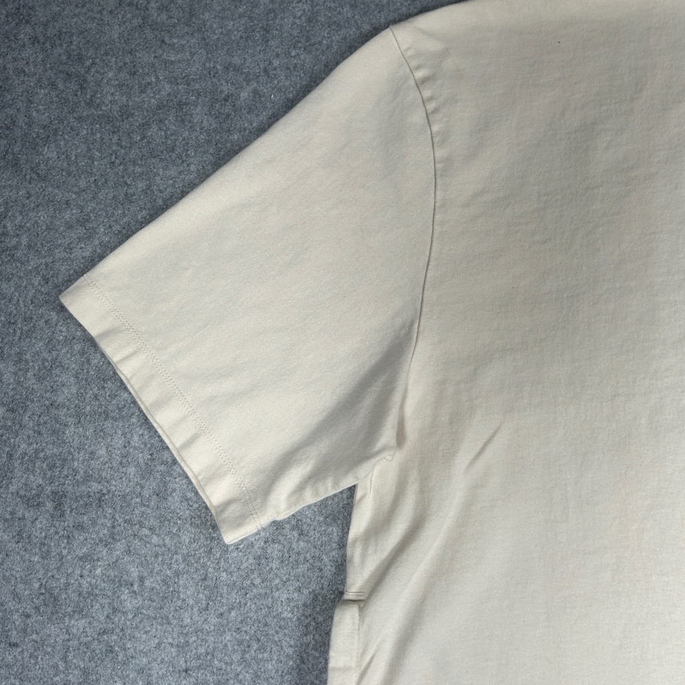 Fear of God Essentials T-Shirt Dress Womens XL Cream Tan Logo pockets - Picture 12 of 16